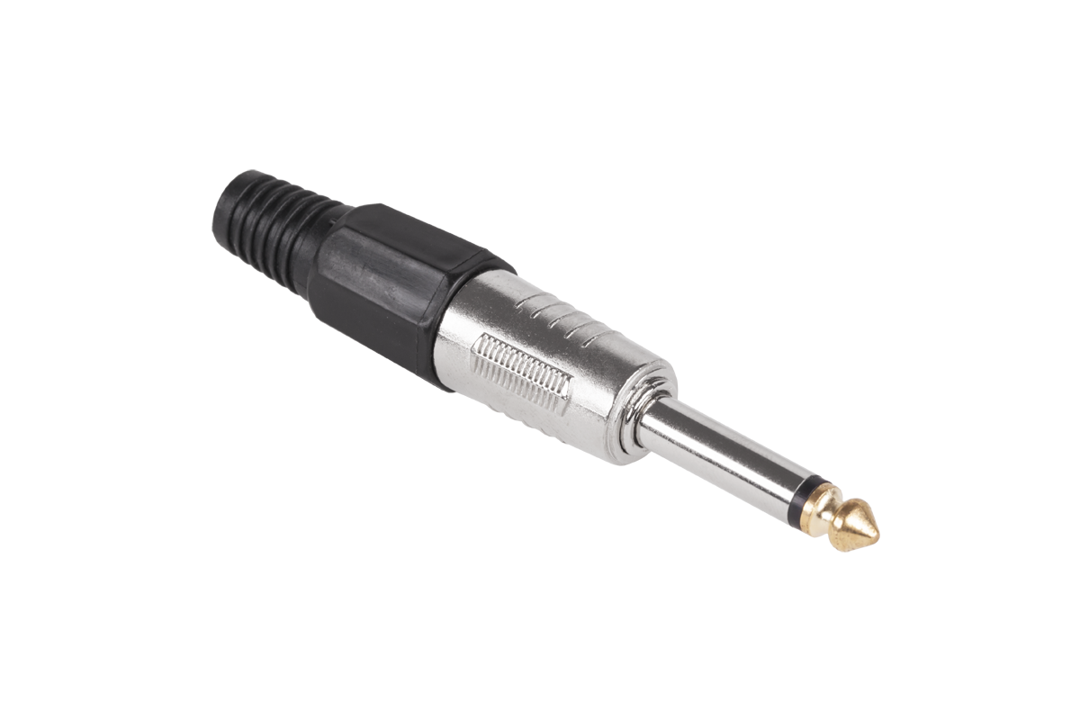 LEC-WTY0032A--Wtyk Jack 6,3 mono HQ czarny