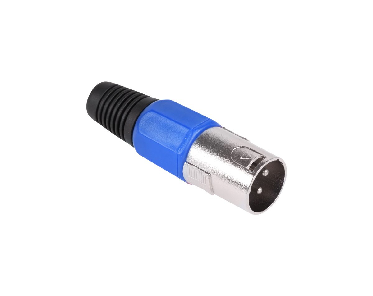 LEC-WTY0054C--Wtyk mikrofonowy męski niebieski