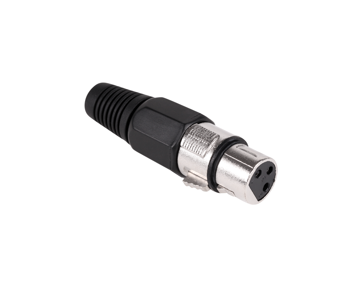 LEC-WTY0055A--Wtyk mikrofonowy żeński czarny