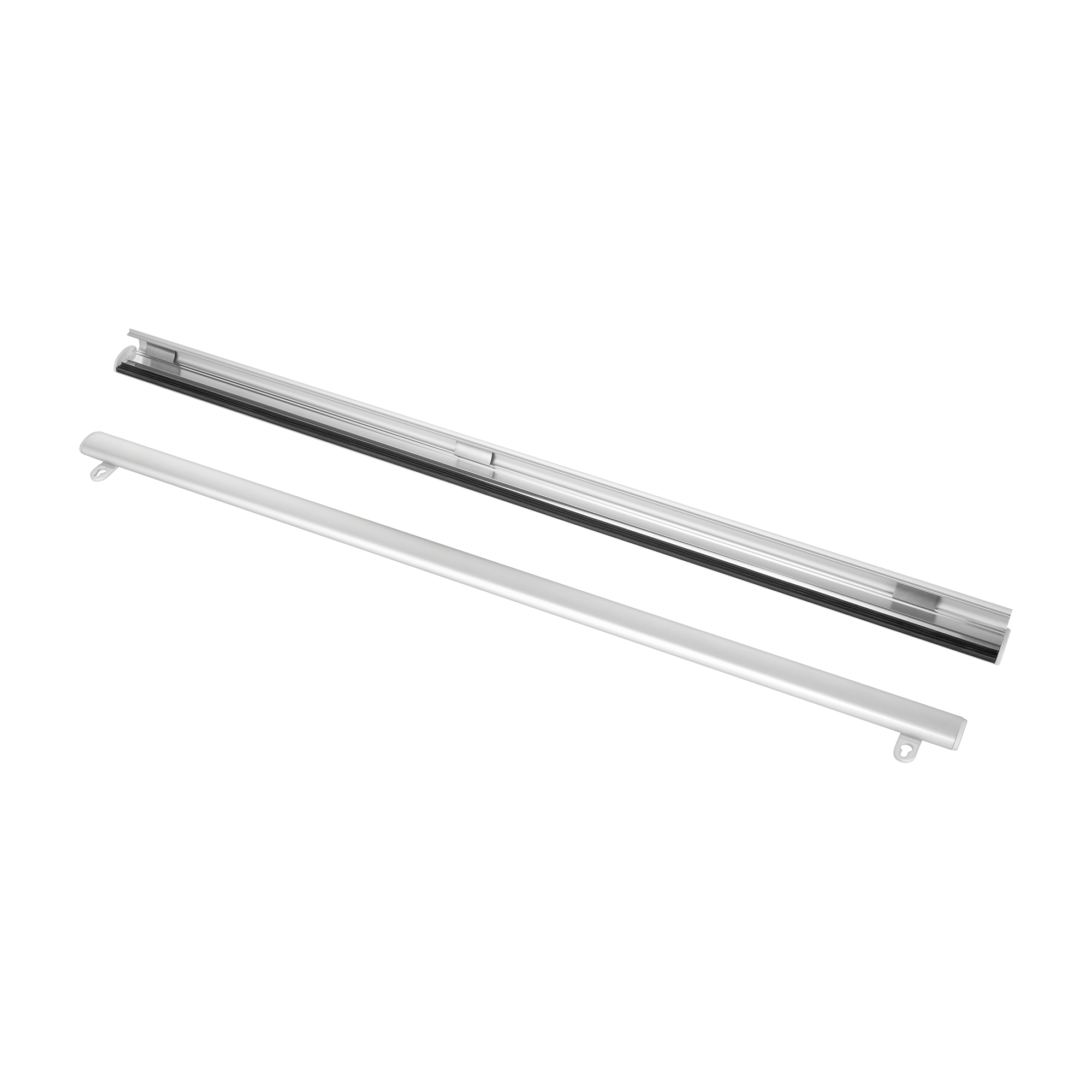 LEC-WYP0214--Listwa aluminiowa do zawieszania plakatu KLIP 2x70cm + przyssawka 45mm x2szt z haczykiem