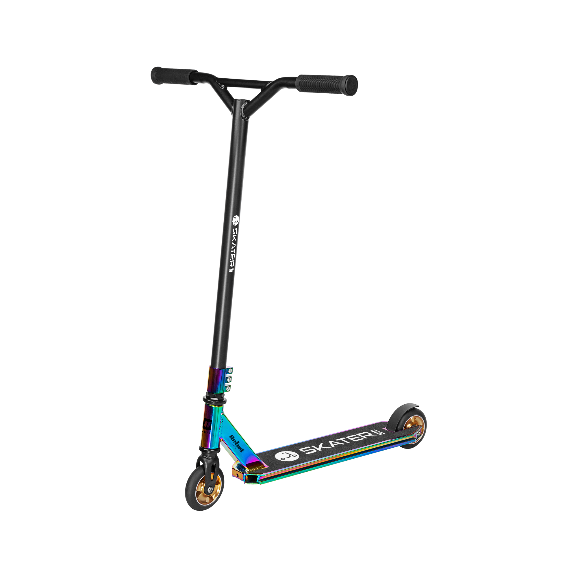 LEC-ZAB0120N--Hulajnoga wyczynowa Rebel Skater ProJeśli szukasz hulajnogi wyczynowej dla dziecka, koniecznie sprawdź model Rebel Skater Pro. Jedną z jej podstawowych zalet jest niewielka waga &amp;ndash; tylko 3,4 kg &amp;ndash; kt&amp;oacute;ra sprawi