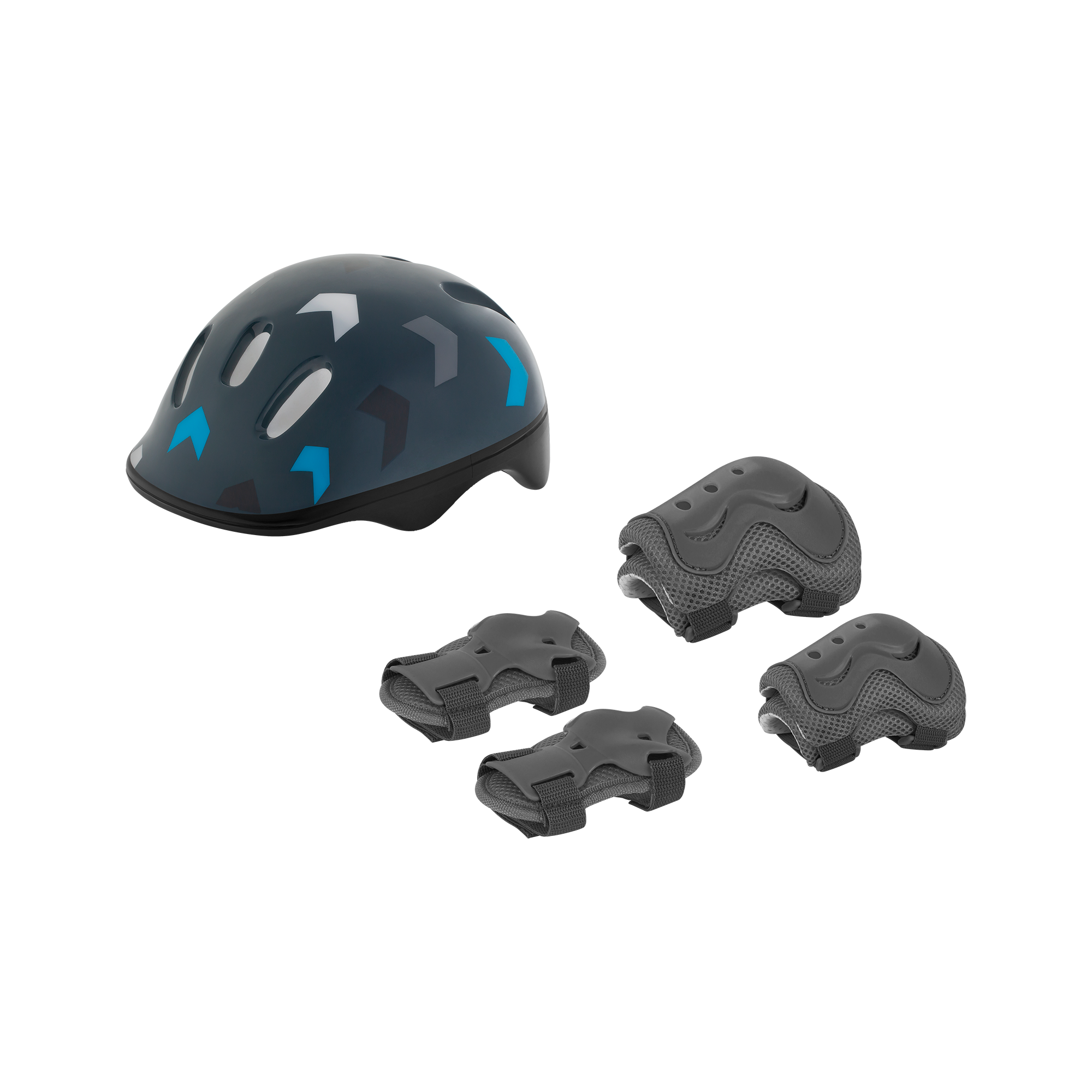 LEC-ZAB0123B--Zawartość zestawu:- Ochraniacz na łokcie: 2 szt.- Ochraniacz na kolana: 2 szt.- Ochraniacz na nadgarski: 2 szt.- Kask: 1 szt.- Plecak: 1 szt.Obwód wewnętrzny kasku: 53,5 cmMateriał wykonania: PVC, EVA, PEDostępne kolory: Szarym i różowym