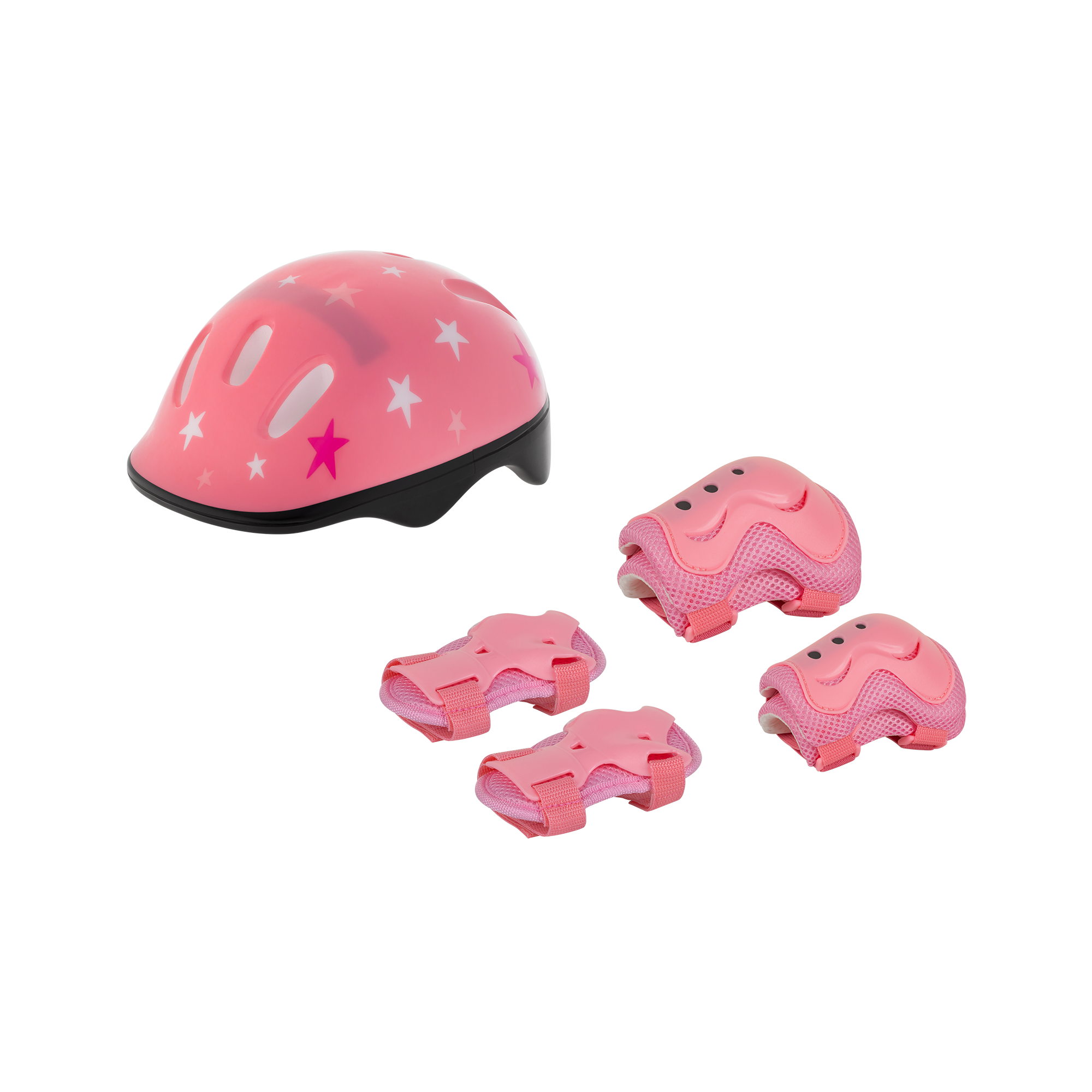 LEC-ZAB0123G--Zawartość zestawu:- Ochraniacz na łokcie: 2 szt.- Ochraniacz na kolana: 2 szt.- Ochraniacz na nadgarski: 2 szt.- Kask: 1 szt.- Plecak: 1 szt.Obwód wewnętrzny kasku: 53,5 cmMateriał wykonania: PVC, EVA, PEDostępne kolory: Różowy i szary