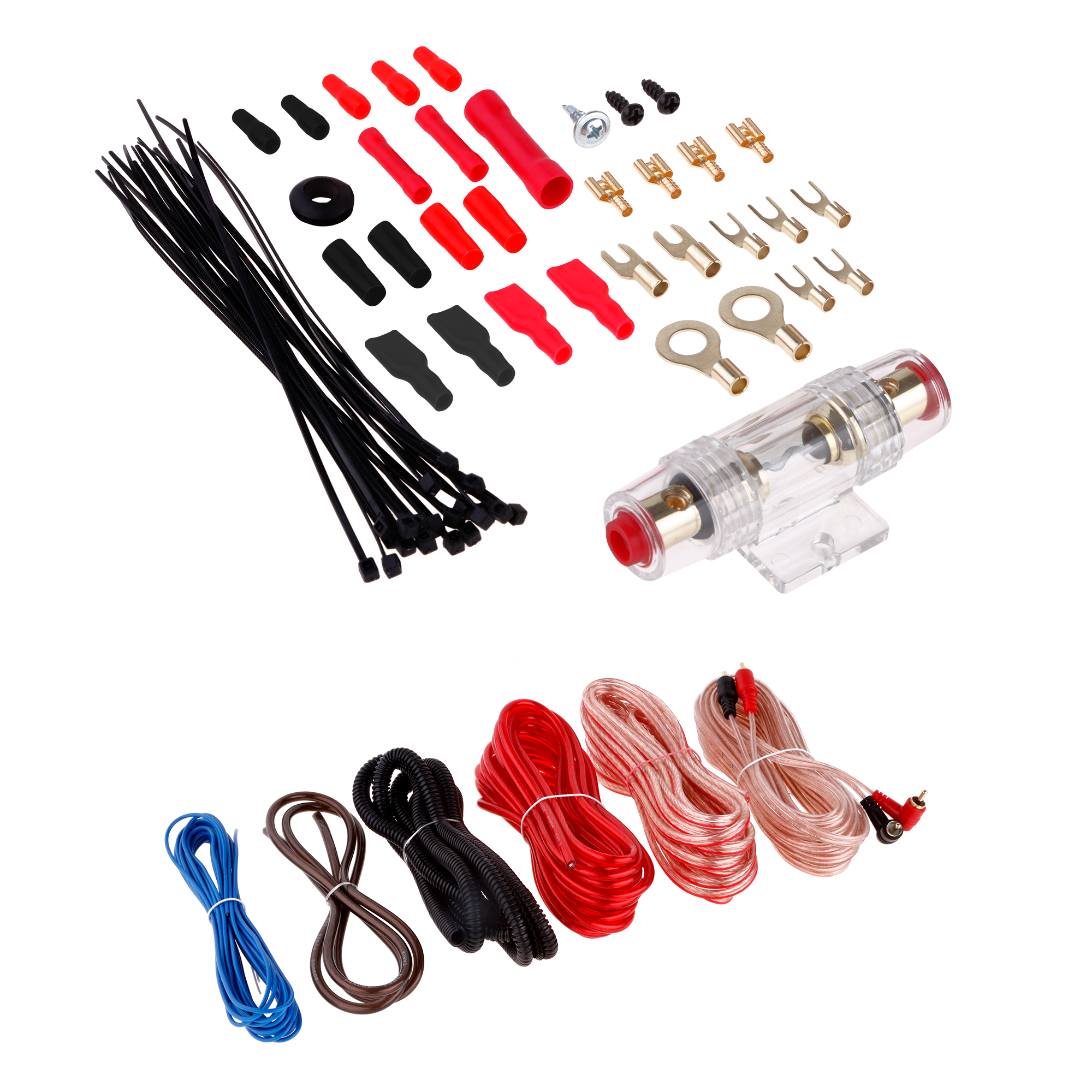 LEC-ZLA0413--Zestaw samochodowy Peiying, to produkt idealny os&amp;oacute;b, kt&amp;oacute;re chcą poprawić dźwięk z głośnik&amp;oacute;w samochodowych. Zawiera on okablowanie i wszystkie akcesoria niezbędne do podłączenia wzmacniacza do samochodowej 