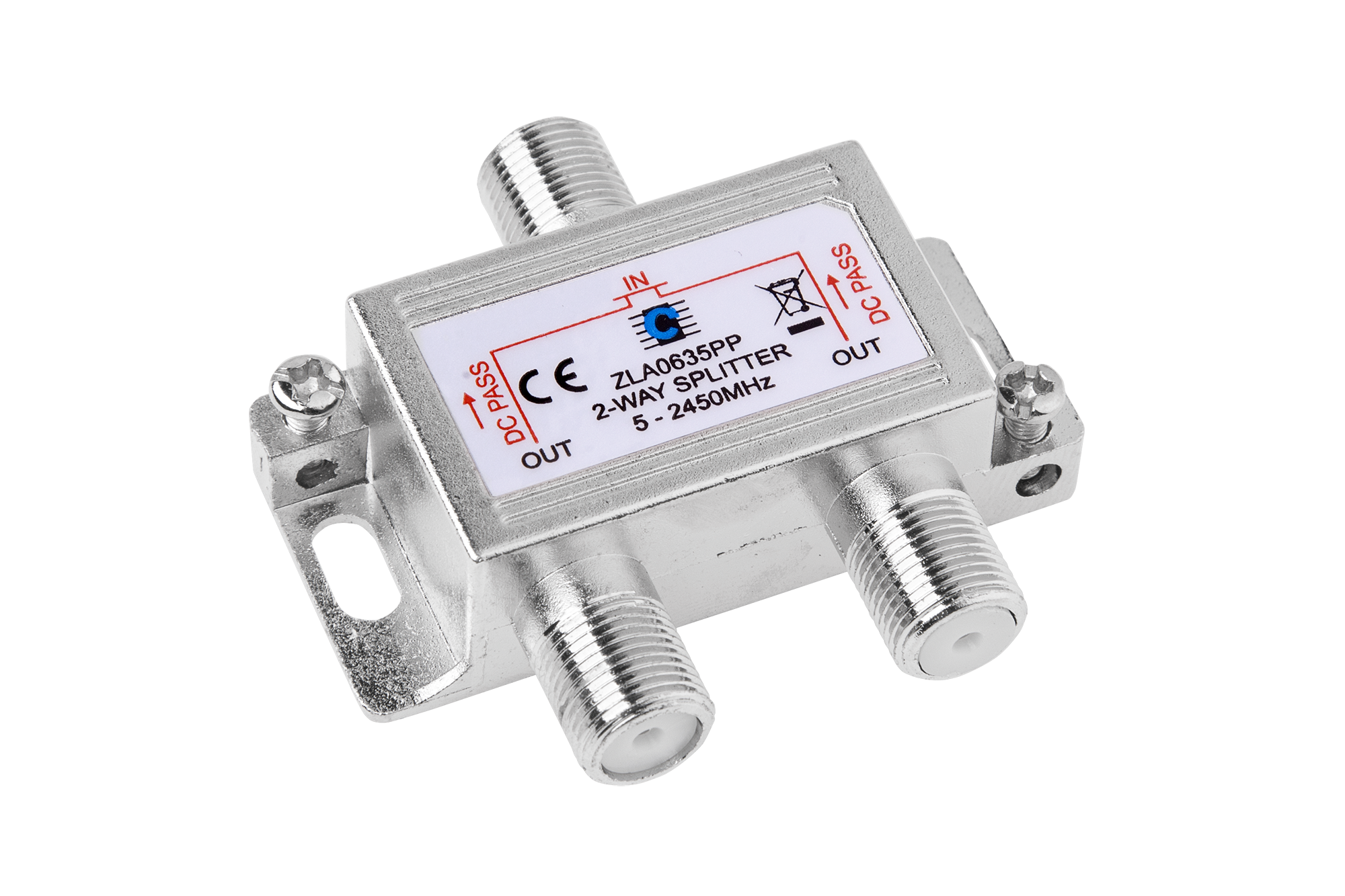 LEC-ZLA0635PP--Splitter 2way 5-2450MHz power pass