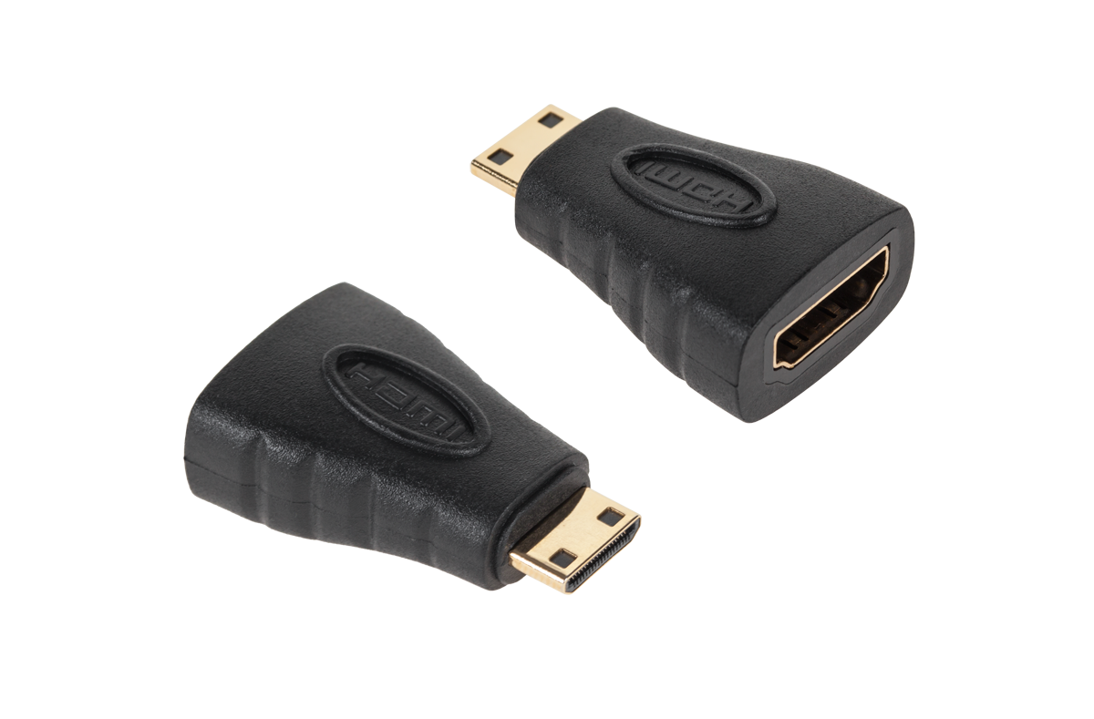 LEC-ZLA0856--Złącze HDMI gniazdo-wtyk mini HDMI pozłacany