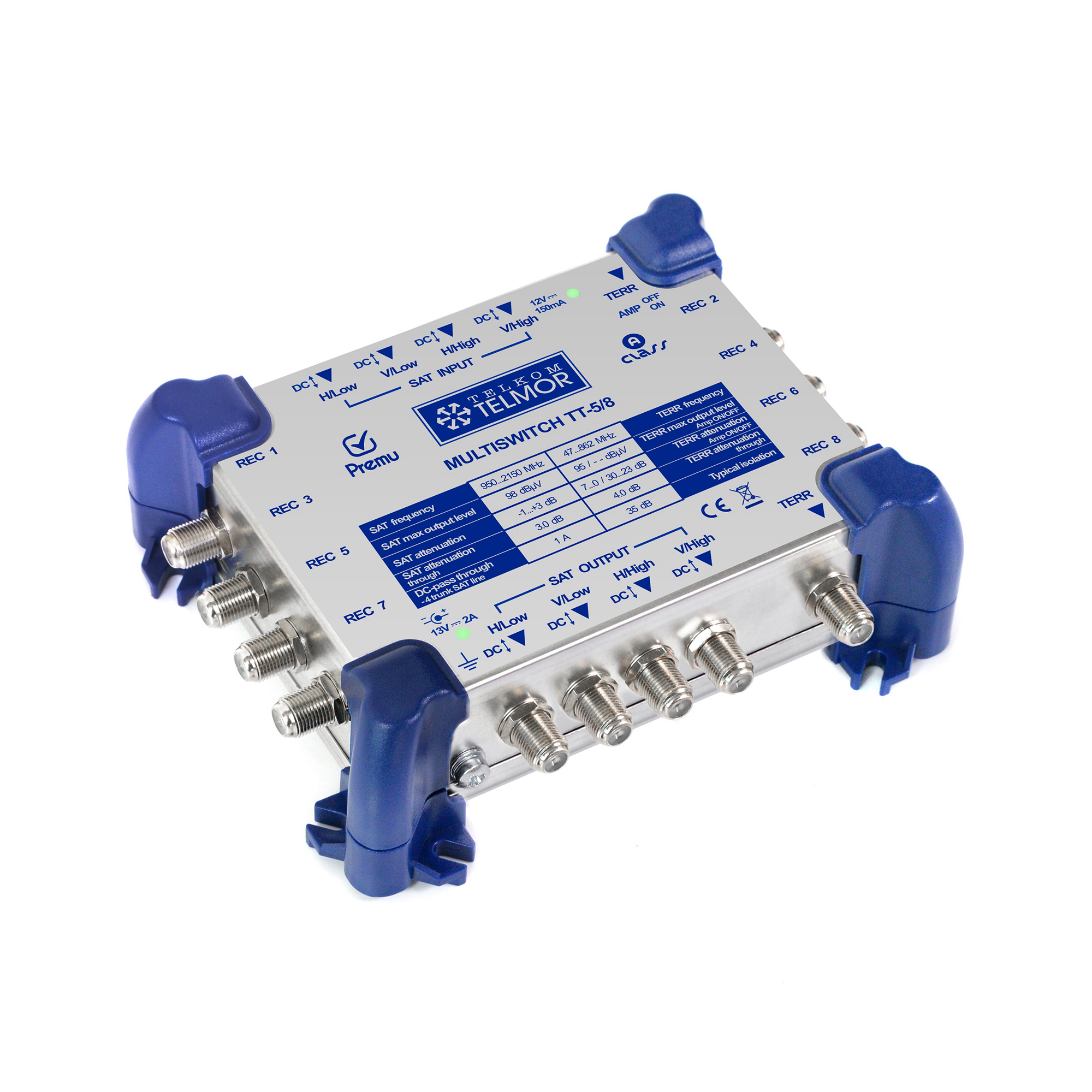 LEC-ZLA0994------------Cechy----------Polska konstrukcja i produkcjaOdbiór sygnałów z jednego satelity (ASTRA lub HotBird)Bardzo niskie tłumienie w torze SATDoskonały i wielokrotny kontakt dzięki zastosowaniu złącz o specjalnej konstrukcjiGwarancja 5 lat + 72h na