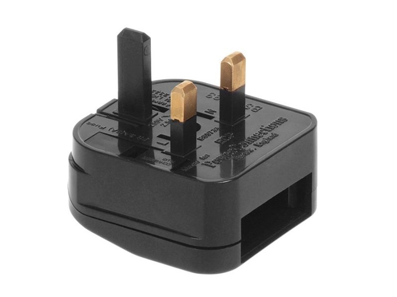 CEN-32360--MCE71 Adapter gniazdo EU na wtyk UK czarnyAdapter zasilania UK na gniazdo EU czarny Maclean MCE71.Adapter gniazdka sieciowego firmy Maclean umożliwiający podłączenie polskich urządzeń - w gniazdkach angielskich (wejście EU, wyjście UK). Przejści&