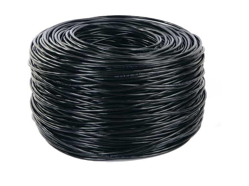 SEVLAN41823--Kabel wykorzystywany przy budowie struktur sieciowych do montażu na zewnątrz budynków. Podwójna powłoka zabezpiecza kabel przed wpływem czynników zewnętrznych.