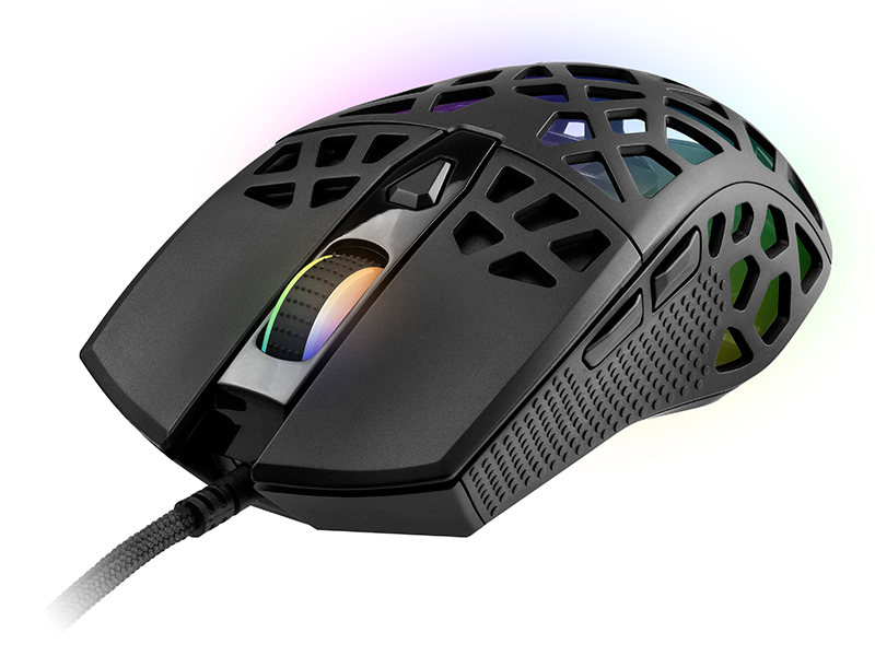 TRAMYS46730--Wejdź do gry w imponujący sposób z myszką gamingową Tracer GAMEZONE Reika. Niesamowita konstrukcja i nietuzinkowy wygląd gryzonia, podświetlenie RGB, 6 przycisków oraz czuły sensor optyczny to wszystko, czego potrzebujesz w swojej wirtualnej przygodz