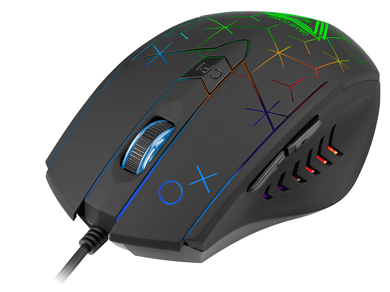 TRAMYS46797--Rozpocznij rozgrywkę z zupełnie nowym multimedialnym gryzoniem Tracer XO. Ergonomiczna, lekka konstrukcja, tęczowe podświetlenie i czuły sensor w połączeniu z nietuzinkowym wyglądem myszki sprawi, że Tracer XO stanie się Twoim ulubionym partnerem gam