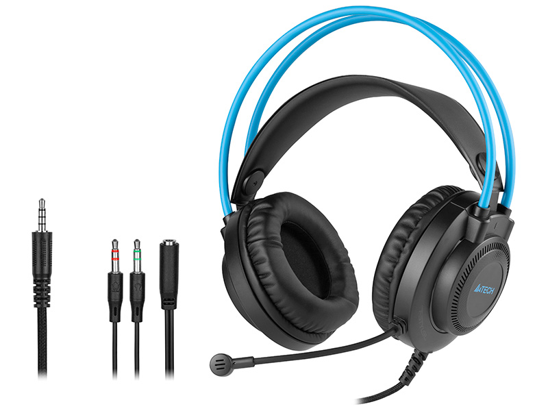 A4TSLU46820--Słuchawki A4TECH FStyler FH200i BlueA4TECH FStyler FH200i to przewodowy, uniwersalny zestaw słuchawkowy dla graczy, który sprawdzi się zarówno podczas wciągających rozgrywek internetowych, jak i zapewni doskonały dźwięk w drodze. Zestaw A4Tech oferuj