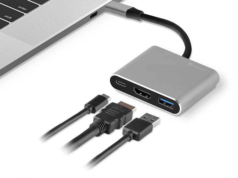 TRAPOD46847--Adapter wielofunkcyjny Tracer A-1Adapter Tracer A-1 to idealne rozwiązanie dla wszystkich, którzy potrzebują korzystać z kilku portów jednocześnie - pozwala ono poszerzyć możliwości komputerów PC i laptopów, a także wykorzystać kompatybilne smartfony