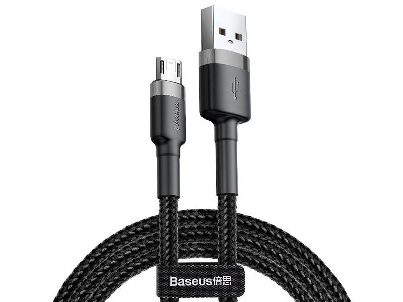 BASKBK46982--Kabel Baseus z serii CafuleKabel USB - micro USB marki Baseus o wzmocnionej konstrukcji. Obsługuje szybkie ładowanie oraz wymianę danych do 480mb/s (np. z komputerem). Przy dwustronnym złączu Micro USB nie musimy się martwić przy podłączaniu kabla do