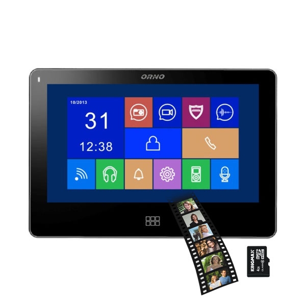 OR-VID-EX-1034PMV--Wideo monitor do rozbudowy zestawów wideodomofonowych z serii EXEDRA, PARS, REX MEMO, SALUS MEMO, PARS MULTI, FORTIS MULTI, SALUS MEMO MULTI, REGINA MEMO MULTI, obsługuje dwa wejścia (możliwość podłączenia 2 kamer wideodomofonowych), kolorowy, ultrap