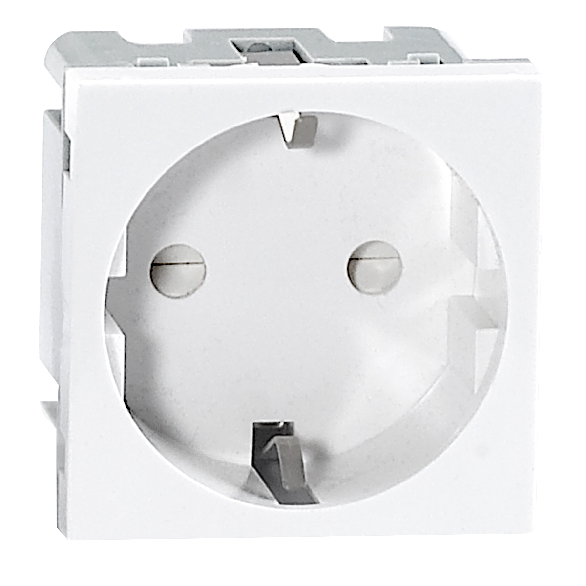 OR-GM-9010/W/GS--Gniazdo modułowe do wbudowania w kasetę meblową OR-GM-9010, które stanowi jej wymienny element. Idealnie komponuje się z pozostałymi elementami serii NOEN.