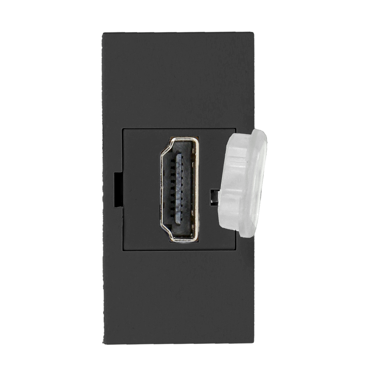 OR-GM-9010/B/HDMI--Gniazdo modułowe do wbudowania w kasetę meblową OR-GM-9010, które stanowi jej wymienny element. Idealnie komponuje się z pozostałymi elementami serii NOEN.