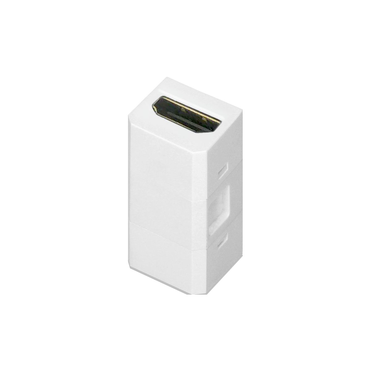 OR-GM-9011/W/HDMI--Kostka modułowa do wbudowania w gniazdo meblowe OR-GM-9011. Dzięki wymiennym elementom, użytkownik dostosowuje wygląd gniazda do swoich potrzeb.