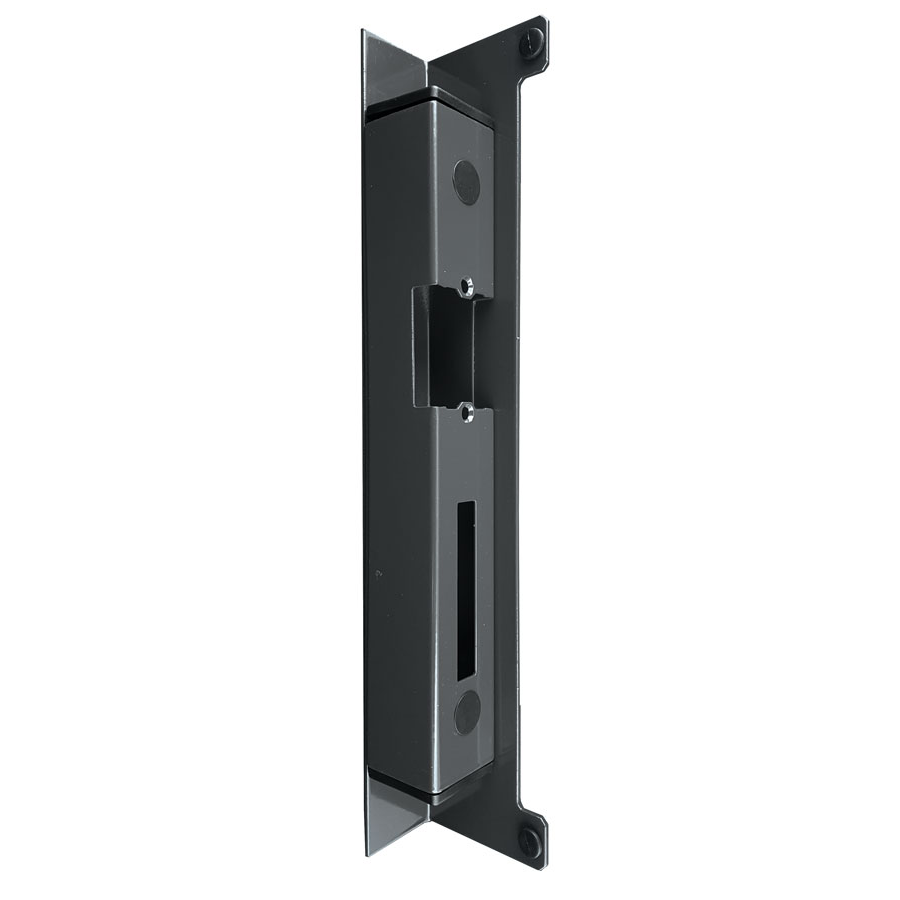 KE-2/B--Kaseta dla elektrozaczepu wykonana z profilu 40x40mm ocynkowana i pomalowana proszkowo. Służy jako obudowa oraz odbój do bramki. Może być montowana na słupki murowane np. z cegły klinkierowej jak i na słupki metalowe. Dzięki dwudzielnej konstrukcji j