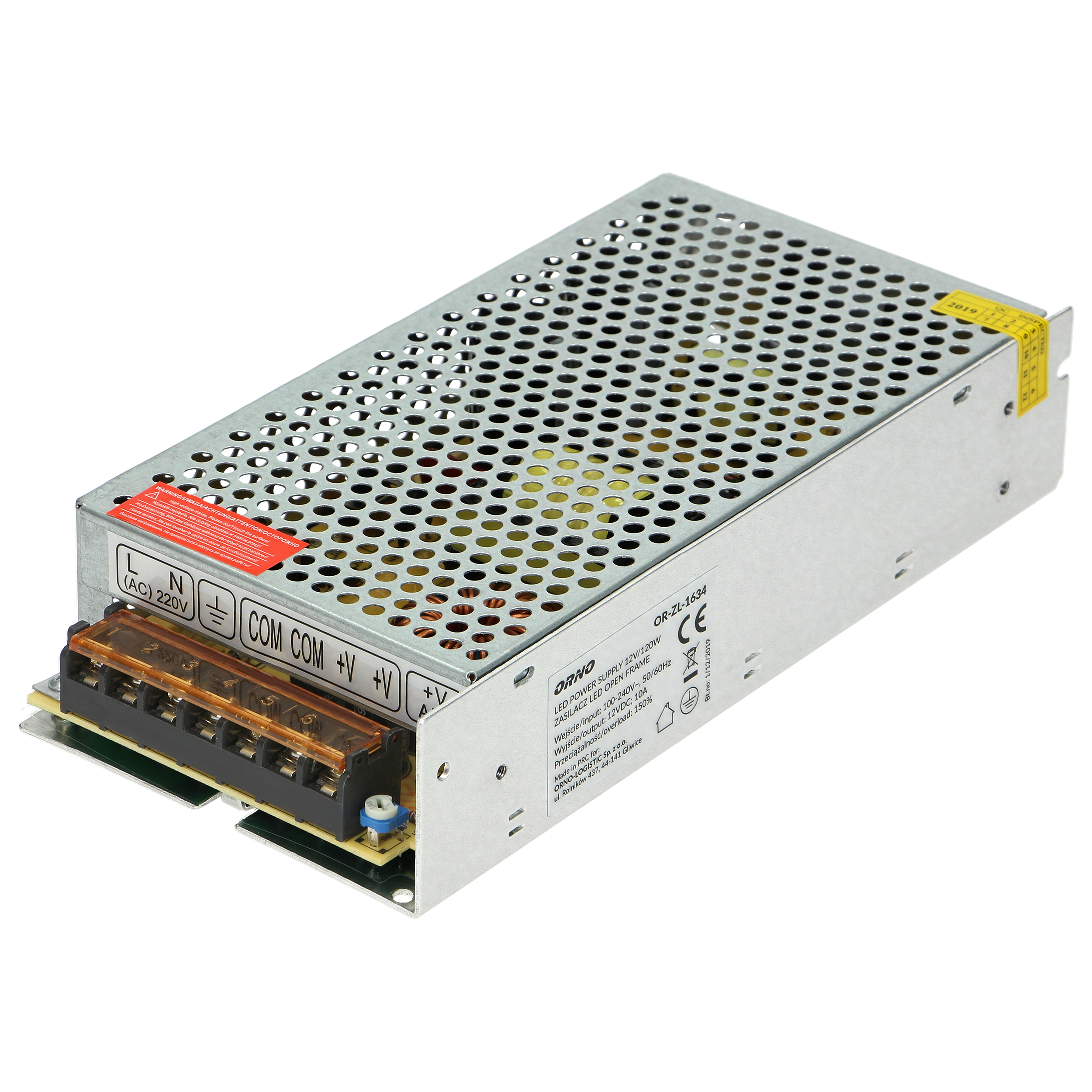 OR-ZL-1636--Małogabarytowy zasilacz modułowy typu open frame 200W, przeznaczony jest do zastosowań uniwersalnych. Posiada zabezpieczenie przeciwprzeciążeniowe, przeciwzwarciowe oraz regulację napięcia wyjściowego.