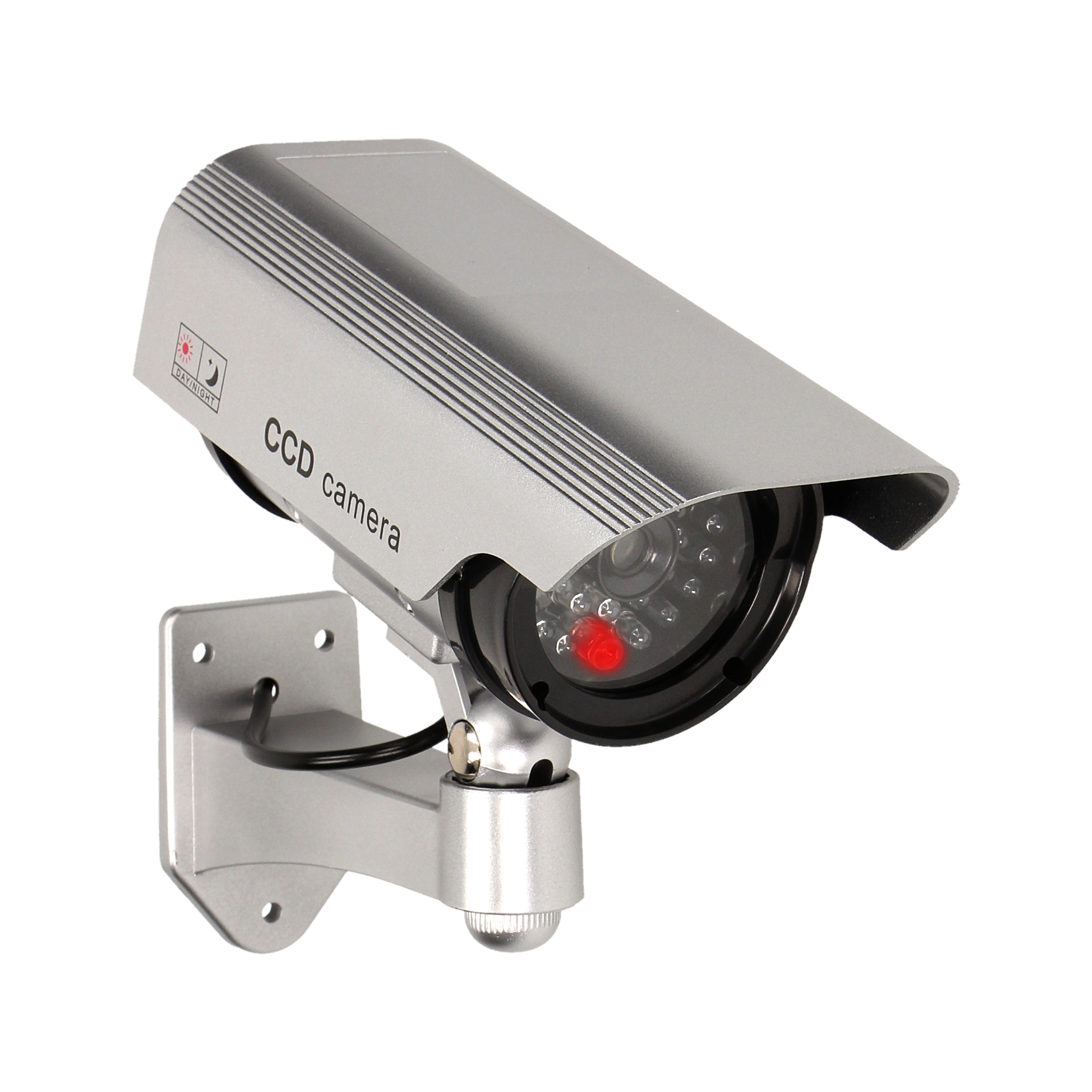 OR-AK-1208/G--Urządzenie o realistycznym wyglądzie kamery monitorującej z migającą diodą LED, zasilaną bateriami. Urządzenie daje wrażenie ciągłego monitoringu. Atrapa przeznaczona do montażu wewnętrznego i zewnętrznego.