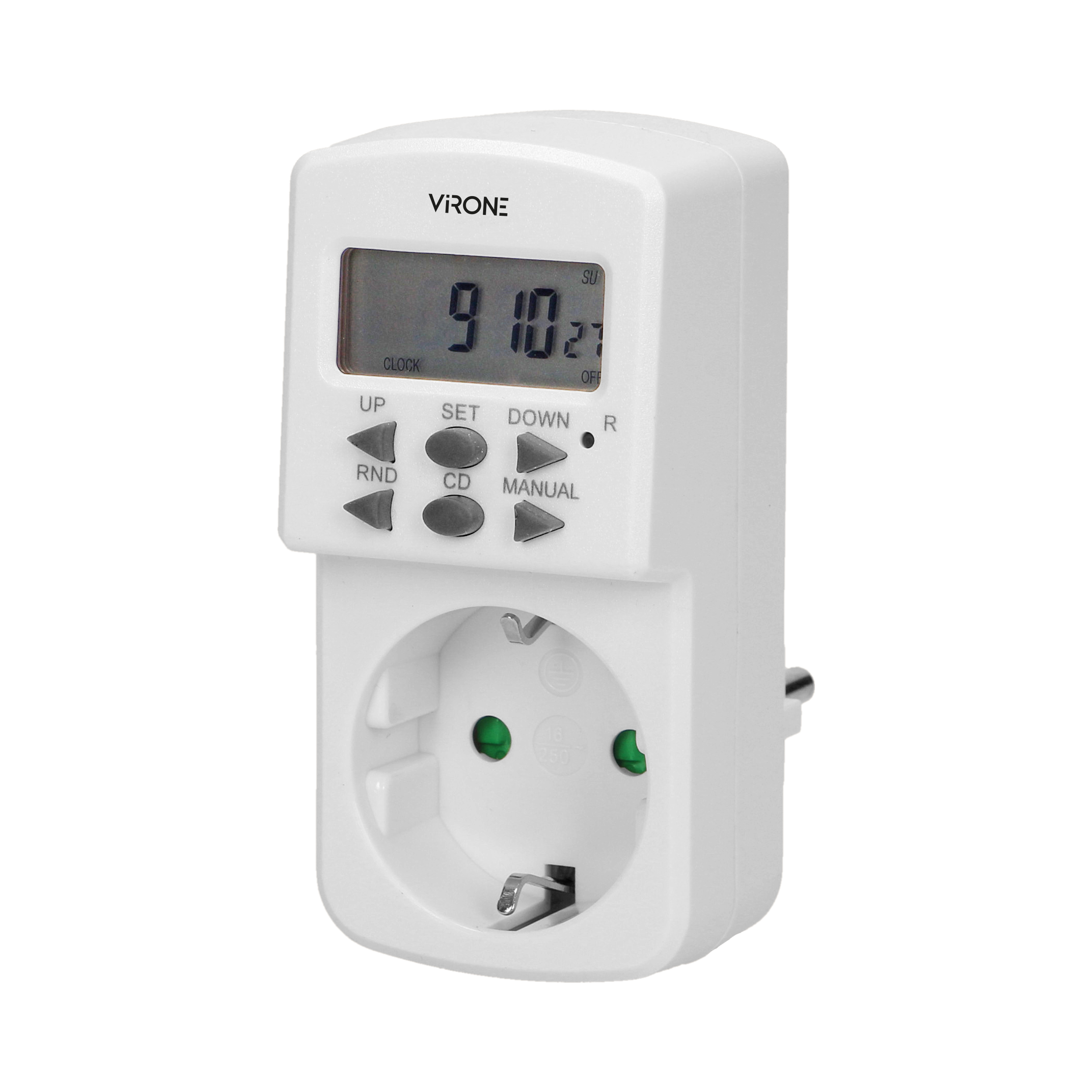 DT-2(GS)--Programator z wyświetlaczem LCD do ustawiania czasu włączania i wyłączania urządzeń elektrycznych takich jak: oświetlenie, ogrzewacze wody, reklamy itp. Urządzenie posiada: 10 programów czasowych, 7 kombinacji dnia tygodnia, funkcję czasu letniego i 
