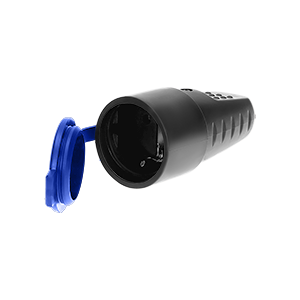 OR-AE-1314(GS)--Gniazdo gumowe z uziemieniem, IP44, wersja schuko.
