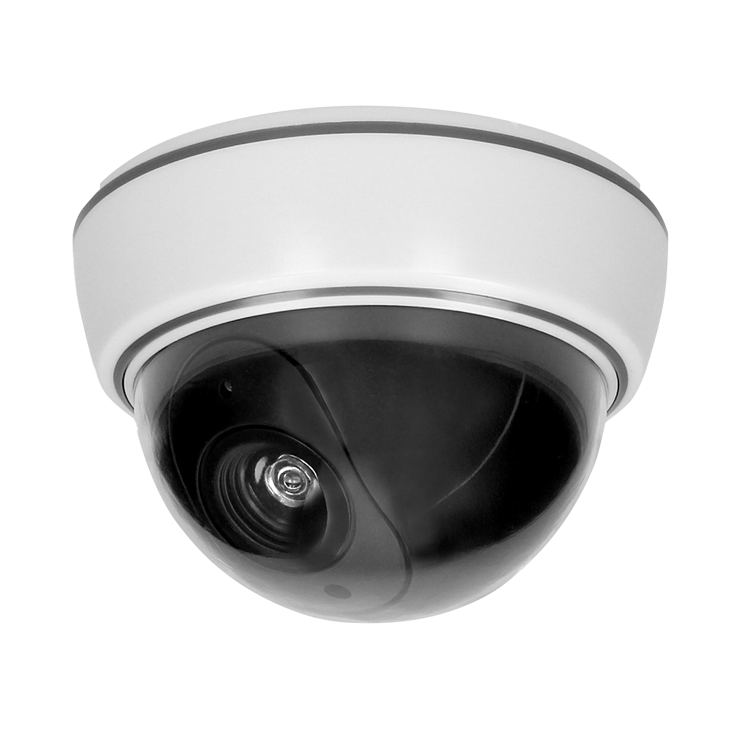 OR-AK-1210--Urządzenie o realnym wyglądzie kamery monitorującej, przeznaczone do montażu wewnątrz pomieszczeń.