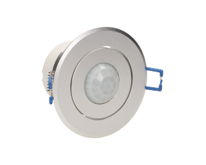 OR-CR-223--Czujnik przystosowany do montażu w sufitach podwieszanych, służy do sterowania oświetleniem lub innymi urządzeniami elektrycznymi. Mechaniczna regulacja położenia sensora czujnika, potencjometry do regulacji: czasu świecenia, zasięgu wykrywania ruchu