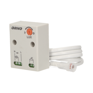 OR-CR-233--Urządzenie służy do automatycznego sterowania oświetleniem lub innymi odbiornikami elektrycznymi przy jednoczesnej oszczędności energii elektrycznej. Jego zadanie polega na załączaniu i rozłączaniu obwodu elektrycznego, w momencie gdy natężenie oświe