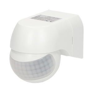 OR-CR-242--Małogabarytowy czujnik, służy do automatycznego sterowania oświetleniem lub innymi urządzeniami elektrycznymi. Potencjometry do regulacji: czasu świecenia i czułości natężenia światła. Mechaniczna regulacja pionowa i pozioma. Czujnik współpracuje z o