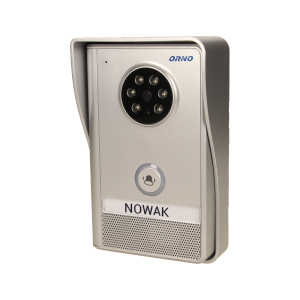 OR-VID-XE-1051KV--Wideo kamera do rozbudowy zestawu wideodomofonowego SEMIS MEMO, kolorowa kamera, sygnał alarmowy w przypadku usunięcia kamery, montaż natynkowy, oświetlenie super jasnymi diodami LED umożliwia widzenie w nocy, zasilanie z zasilacza 12V DC (brak w zes