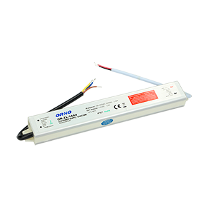 OR-ZL-1604--Zasilacz przeznaczony do systemów oświetleniowych LED, m.in. pojedynczych diod, listew, taśm LED, żarówek, modułów, węży lub neonów, wyposażony w uchwyty pozwalające na przymocowanie do ściany lub sufitu. Charakteryzuje się wodoodporną (IP67), szczel