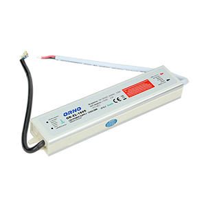 OR-ZL-1605--Zasilacz przeznaczony do systemów oświetleniowych LED, m.in. pojedynczych diod, listew, taśm LED, żarówek, modułów, węży lub neonów, wyposażony w uchwyty pozwalające na przymocowanie do ściany lub sufitu. Charakteryzuje się wodoodporną (IP67), szczel