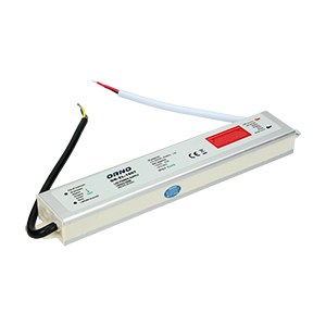OR-ZL-1607--Zasilacz przeznaczony do systemów oświetleniowych LED, m.in. pojedynczych diod, listew, taśm LED, żarówek, modułów, węży lub neonów, wyposażony w uchwyty pozwalające na przymocowanie do ściany lub sufitu. Charakteryzuje się wodoodporną (IP67), szczel