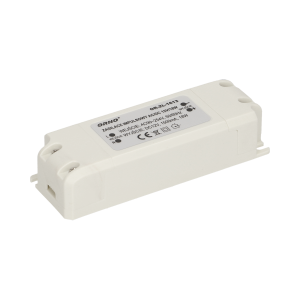 OR-ZL-1613--Małogabarytowy zasilacz przeznaczony do systemów oświetleniowych LED, m.in. pojedynczych diod, listew, taśm LED, żarówek, modułów lub węży, wyposażony w uchwyty pozwalające na przymocowanie do ściany lub sufitu. Stałe napięcie wyjściowe niezależnie o