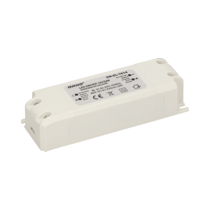 OR-ZL-1614--Małogabarytowy zasilacz przeznaczony do systemów oświetleniowych LED, m.in. pojedynczych diod, listew, taśm LED, żarówek, modułów lub węży, wyposażony w uchwyty pozwalające na przymocowanie do ściany lub sufitu. Stałe napięcie wyjściowe niezależnie o