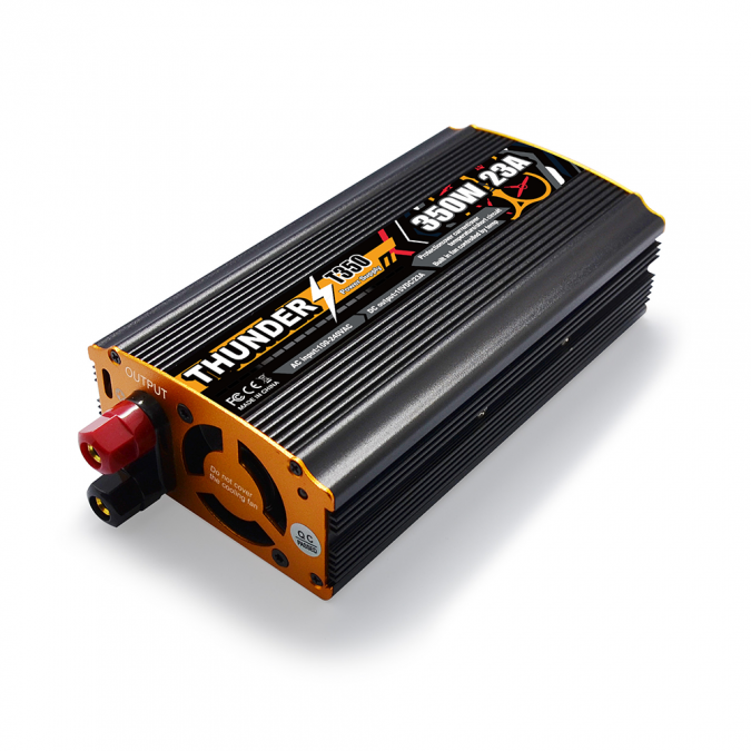HP101-0009--Toolkitrc T350 to 23A stabilizowany zasilacz sieciowy polecany jako źródło prądu dla procesorowych ładowarek modelarskich.Zalecany zawsze wtedy, gdy niezbędne jest zapewnienie pewnego, stabilnego źródła prądu o wysokim stabilizowanym amperażu (ciągły
