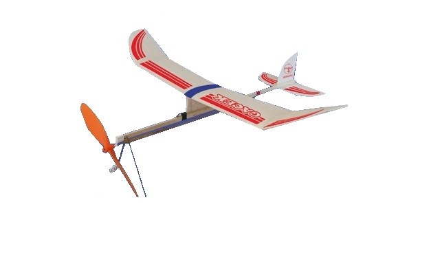 HM/30060--Bardzo prosty w montażu model GACEK z napędem gumowym. Kadłub samolot zbudowany jest z drewna balsowego, belka kadłuba z drewna sosnowego. Całość jest do samodzielnego montażu. Kolorystyka poszczególnych elementów modelu w zależności od dostaw od prd