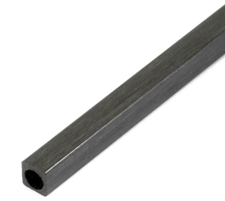 GPX/WPO4030--Węglowy profil kwadratowy o bokach 4,0 x 4,0 mm i okrągłym otworze wewnętrznym 3,0 mm.