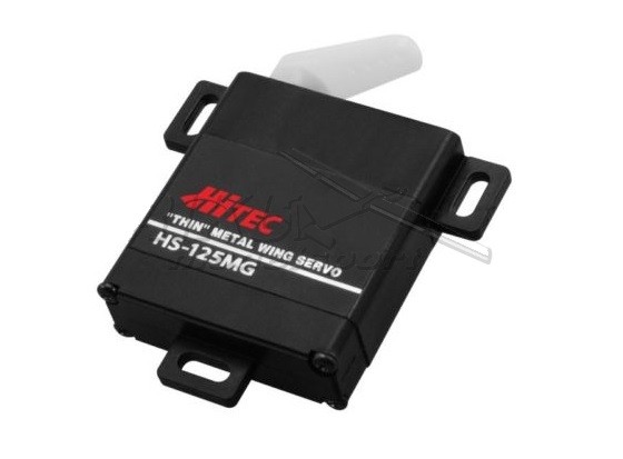 HIT/112125--Serwomechanizm HS-125MG przeznaczony do sterowania lotkami szybowców i motoszybowców.