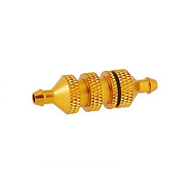 HI/80118G--Aluminiowy filtr paliwa, odpowiedni do skali 1:10. Kolor złoty.