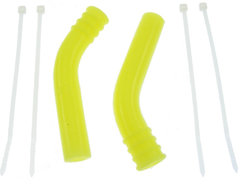 QM/129-Y--Silikonowa nakładka na tłumik (deflektor) 8mm (żółta) - 1 sztuka.