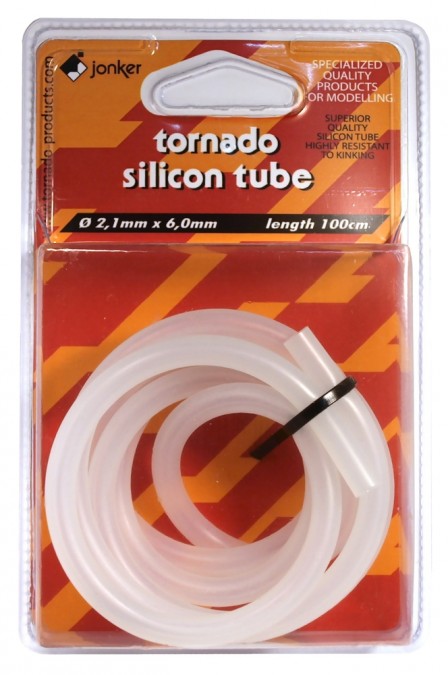 TOR/49111--Wysokiej jakości rurka silikonowa o wymiarach 2.1x6.0mm i długości 1m od firmy Tornado.