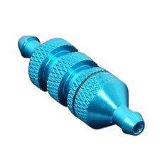 HI/02156B--Aluminiowy filtr paliwa, odpowiedni do skali 1:10. Kolor niebieski.