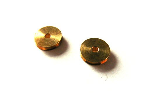 MJ/62056--Mosiężne kółko obrotowe do linek, wyprodukowane przez renomowanego producenta akcesoriów modelarskich, firmę MP JET. 2 sztuki.