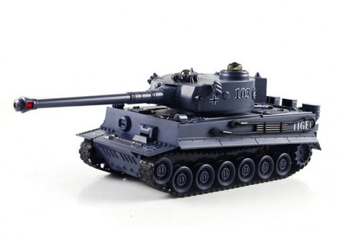 ZG/99814--German Tiger 1:28 2.4GHz RTR. Tygrys to niemiecki czołg, wykorzystywany w działaniach wojennych w trakcie II wojny światowej na terenie Afryki oraz Europy, głównie przez niezależne bataliony pancerne. W tamtych czasach był maszyną budzącą uznanie pod
