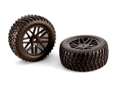 HI/15502BL--Koła Truggy 1:10 - 15502BL 2szt kolor czarny