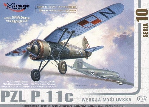 MI/481001--Model do sklejania wiernie odwzorowujący PZL P.11c wersja myśliwska. PZL P.11 był polskim samolotem myśliwskim, zaprojektowanym na początku lat trzydziestych przez PZL w Warszawie. Został krótko uznany za najbardziej zaawansowany projekt samolotów my