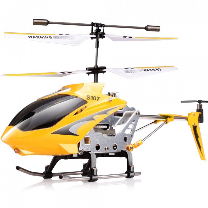 S107G-YEL--Syma S107G to rewolucyjny 3-kanałowy helikopter zdalnego sterowania. Jest to najpopularniejszy i najchętniej kupowany model w swojej klasie. Rama wykonana z metalu i wbudowany wysokiej jakości system żyroskopowy, sprawiają, że model jest bardzo stabi